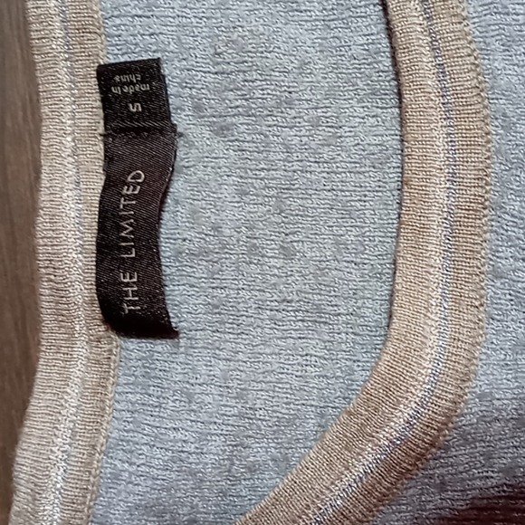 The Limited Brown and Grey Sparkle Sweater Size S - Picture 4 of 4